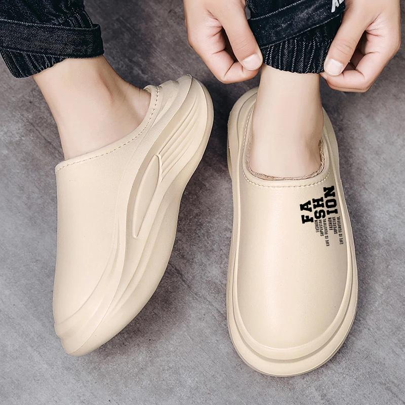 Fashion Slippers Indoor House Winter Cotton Slipper For Men Casual  Men's Shoes Soft Anti-slip Hard-wearing Lightweight Popular Model