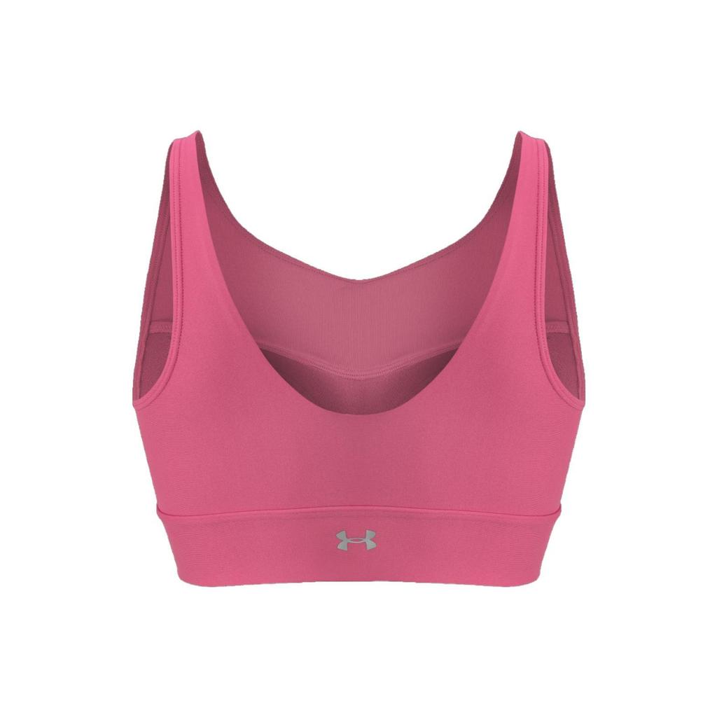Under Armour Infinity Solid Medium Intensity Sports Bra Women Underwear Bubblegum-Pink 1376883-634