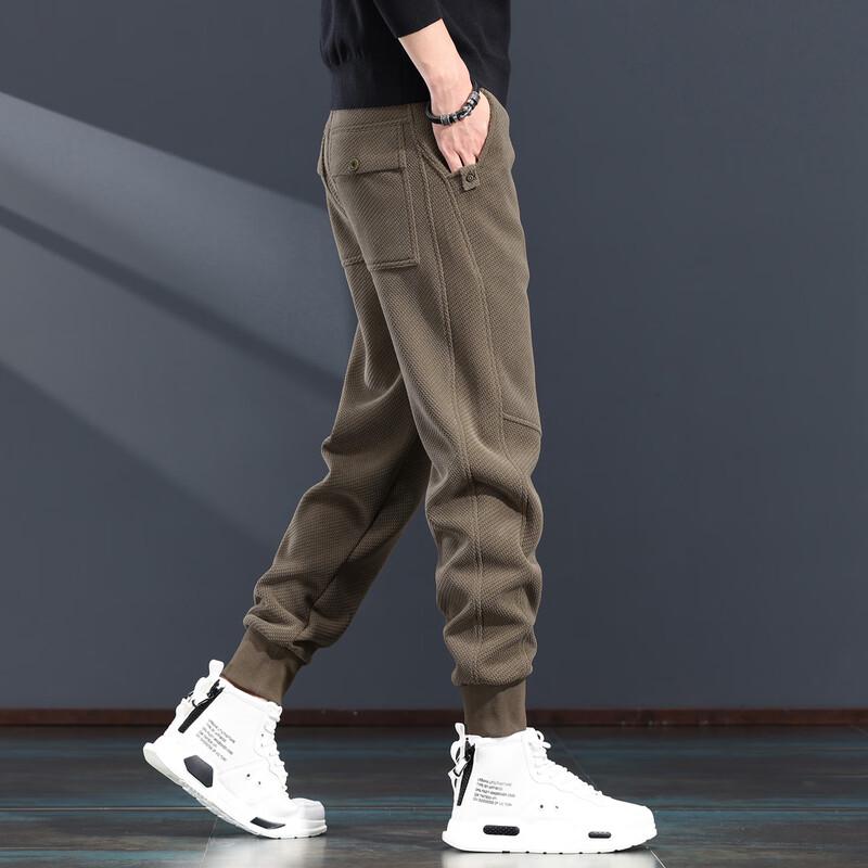 JieLeNuo Men's Chenille Loose Fit Sweatpants