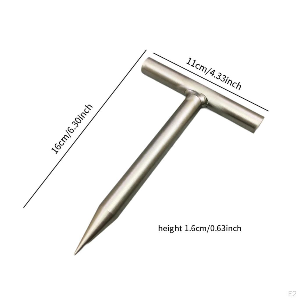 Seed Dibber Hand Planting Digging Stainless Steel Dispenser Gardening Tool for Tulip Flowers