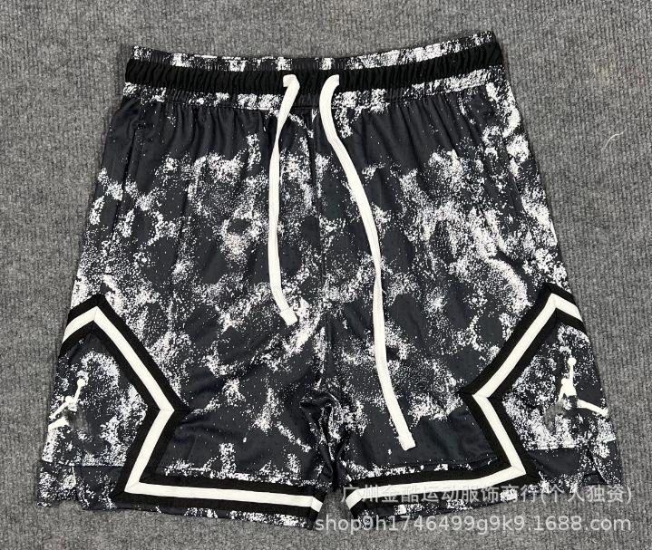 New 2026 summer loose and quick-drying men's AJ basketball shorts printed trendy sports casual pants source wholesale