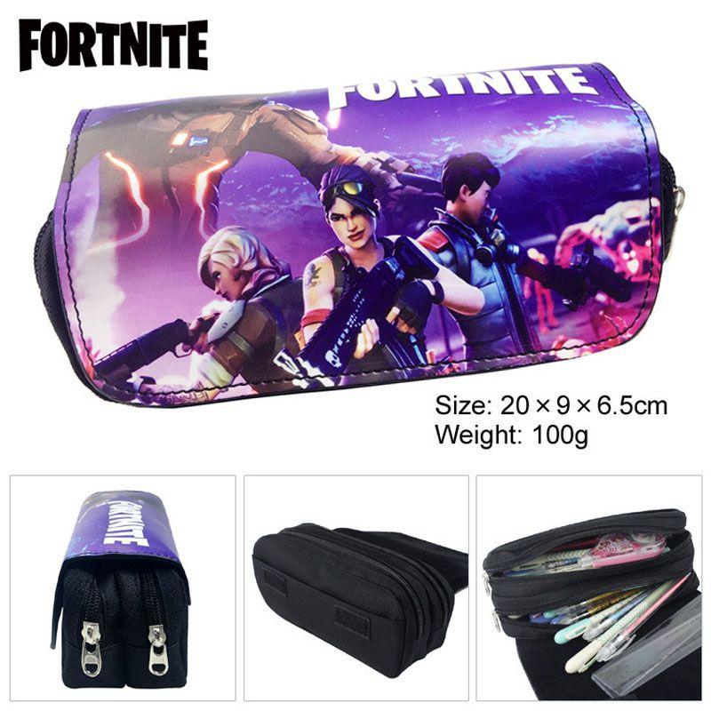 Pencil Bag Zipper Pen Case Cosmetic Pouch School Stationery Bag Storage