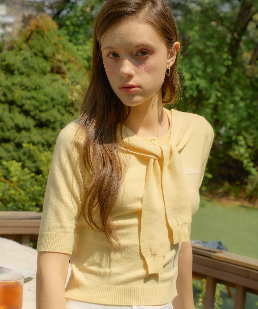 SALON DE YOHN Harbor Shawl Knit_ Butter