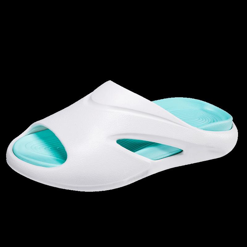 Men's four seasons new simple and lightweight EVA durable soft solid bottom outer wear/home home stepping on shit slippers