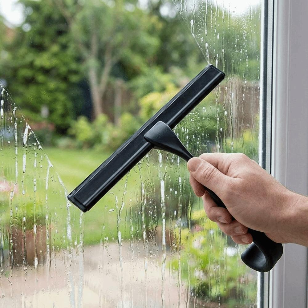 Manual Glass Wiper Stainless Steel Window Wiper Multifunctional Glass Scraper Shower Doors