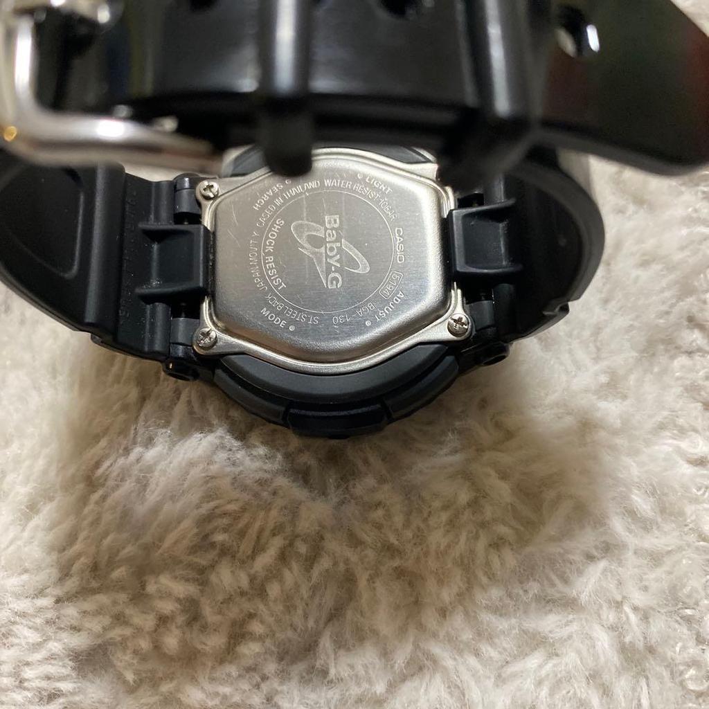 Used CASIO Baby-G BGA-190 Black Pink