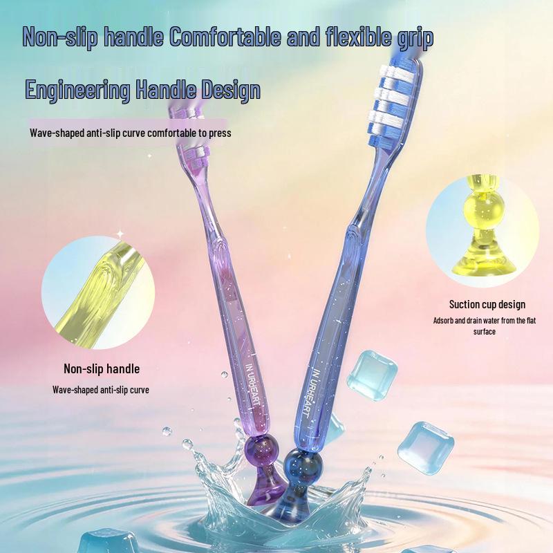 Soft Bristle Wide Head Toothbrush for Gum Protection - Adult Luxury Oral Care