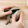 Leather Girls Mini Key Wallet With Zipper Coin Pocket For Daily Use