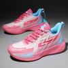 Trendy Luminous Korean Style Basketball Shoes - Breathable, Shock-Absorbing, Wear-Resistant Sports Sneakers for Couples