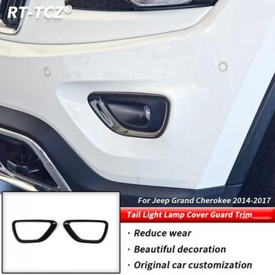 Front Fog Light Lamp Cover Trim Frame For Jeep Grand Cherokee 14-16 Accessories