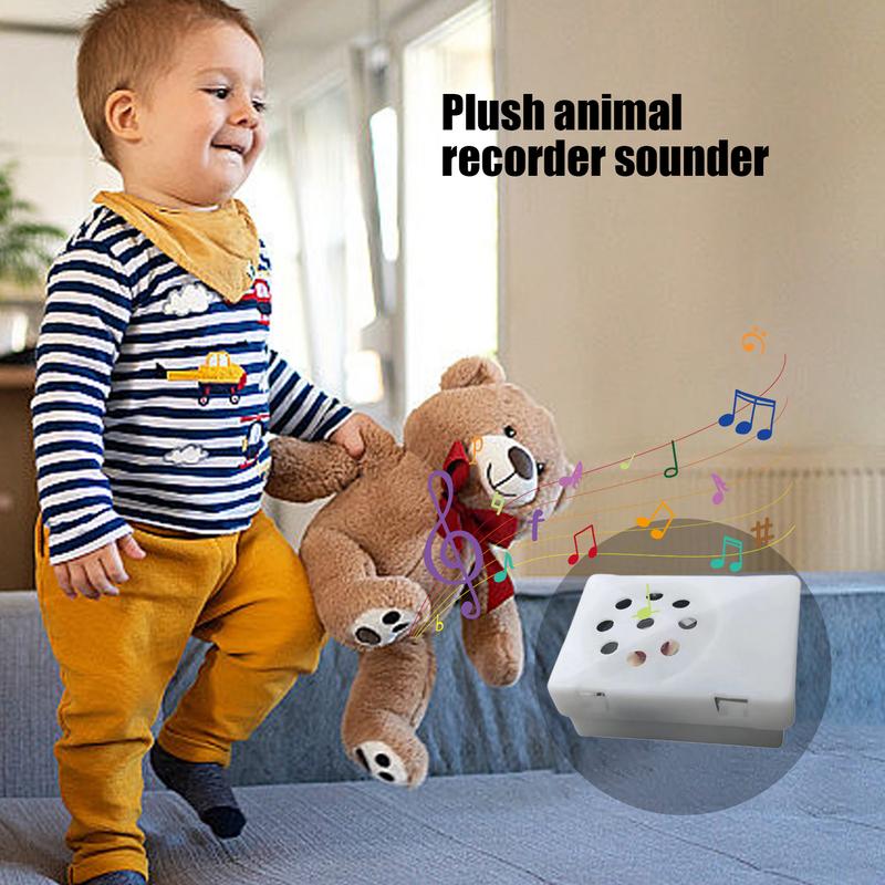 Kids Sound Voice Recorder With Sound And Voice Module Mini Recordable Stuffed Animal Insert Recording Device For Doll