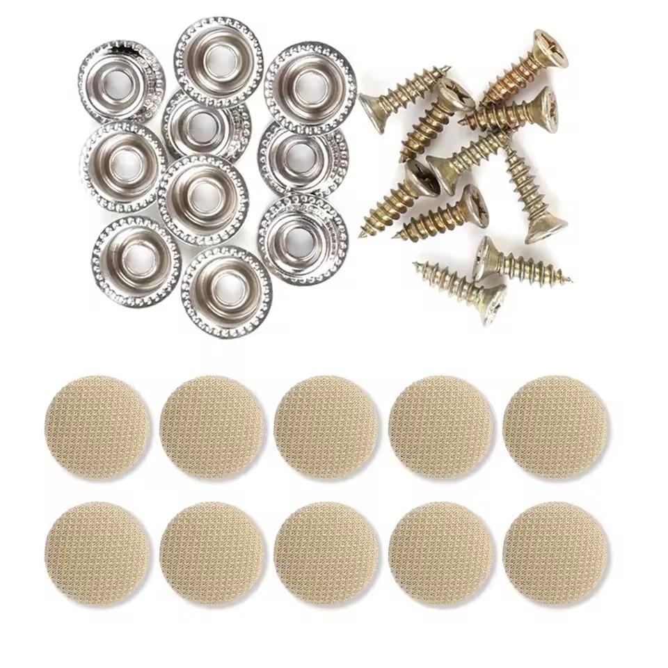 100/10pcs Universal Car Roof Fixing Buckle Screw Kit Fastener Auto Interior Ceiling Cloth Shedding Repair Rivet Cars Accessories
