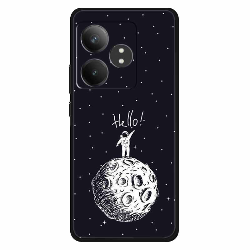 Funda For Realme GT 6T / GT 6 Cases Silicone Planet Painted TPU Soft Phone Back Cover For RMX3853 Protective Coque RMX3851  GT 6