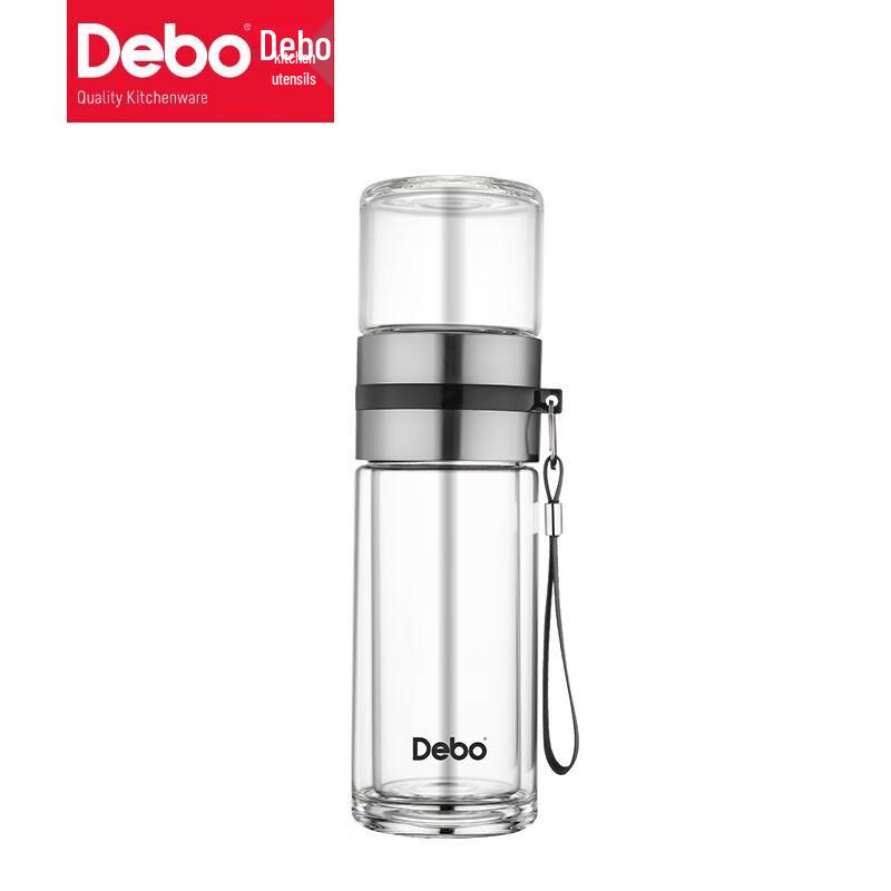 DePai DEP-746 Double Wall Glass Tea Infuser Bottle