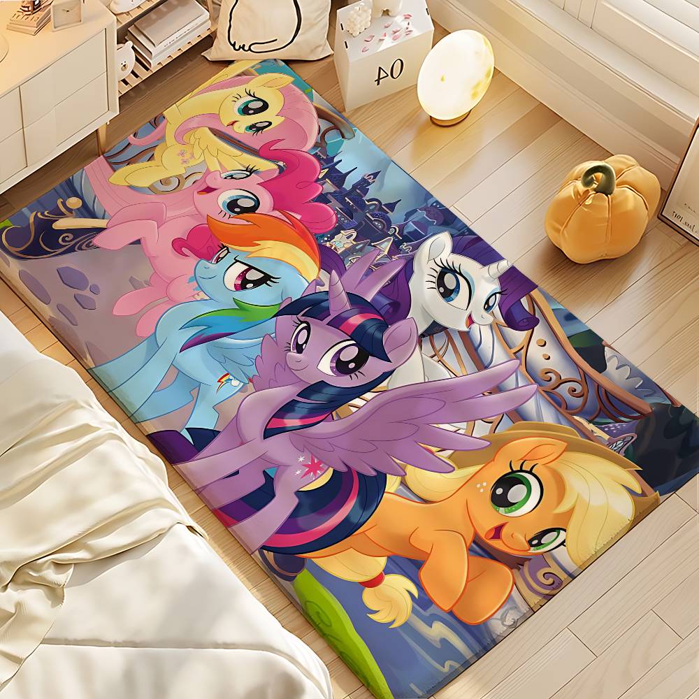 Cute M-My Little Pony-S Carpet Bathroom Anti-slip Mat Door Mat Home Decoration Mat Entrance Door Mat Scratch-resistant Door Mat