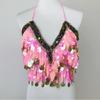 Lady Belly Dancer Costume Belly Dancing Sequins Bra Tops Lantern Pants Trousers Halloweem Performances Costume for Womens