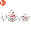 Hi Cute Japanese Lucky Cat porcelánová čajová sada Kreativní Maneki Neko keramická konvice na čaj se sítkem Kancelářský hrnek na čajovou konvici na vodu