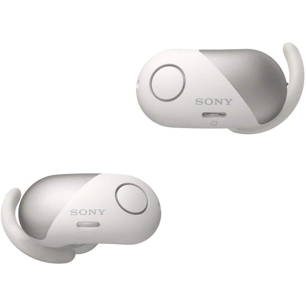 Sony True Wireless Earphones Amazon Bluetooth Separate Left and Right 2018 White Noise-Canceling WF-SP700N Built-in Alexa, Compatible, Headphones,