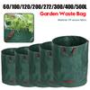 Reusable Garden Bag Large Capacity Leaf Sack Light Trash Can Foldable Garden Garbage Waste Container Storage Bag 60L-500L