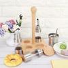 Cruet Condiment Spice Pepper Jar Box Seasoning Storage Container Pot Rack Set Kitchen Cooking Tool