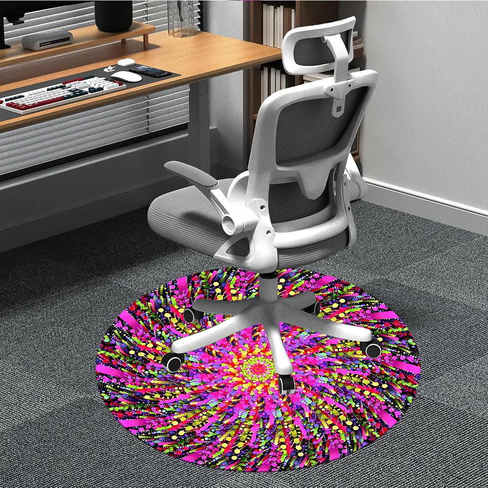

1pc Abstract Artwork Chair Carpet for Office, Soft Flannel Throw Mat, Perfect for Office,Holiday Party Decoration Choice yy251113006 80cm by 80cm