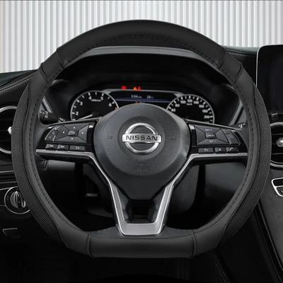 Car Steering Wheel Cover D Type PU Leather For Nissan X-trail Qashqai Rogue Sport Rogue 2017 2018    Altima Versa