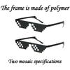 Thug Life Sunglasses Pixelated Men Women Brand Party Eyeglasses Mosaic UV400 Vintage Eyewear Unisex Toy Glasses Comical Glasses
