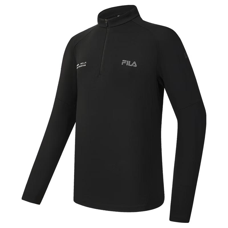 FILA Men s Color-block Knitted Long Sleeve T-Shirt M