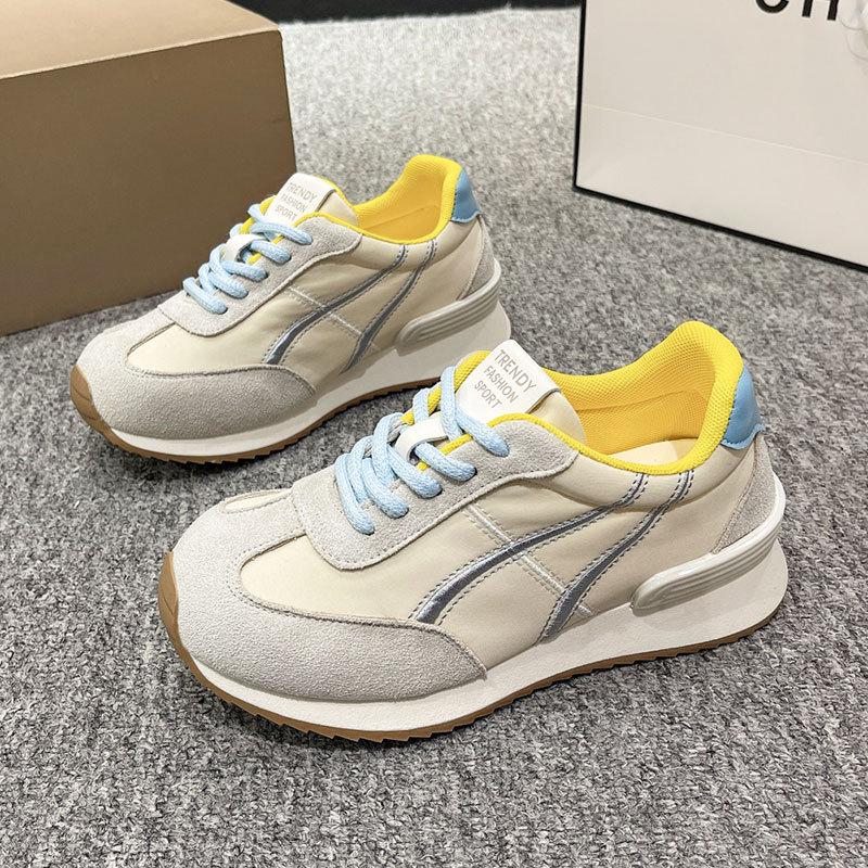 thick-soled German training shoes spring and summer new color matching Forrest Gump shoes sports and leisure shoes dad shoes