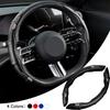 Non-slip Card Cove Car Steering Wheel Cover Carbon Fiber Sports Ultra-thin For Escalade Tiburon Deville Seville XT5 XTS CTS BLS SLS DTS Metal