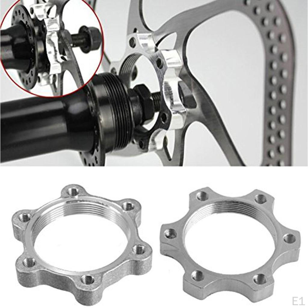 5Pcs Bike Freewheel Threaded Hubs Disk Disc Brake Rotor 6Bolt Flange Adapter