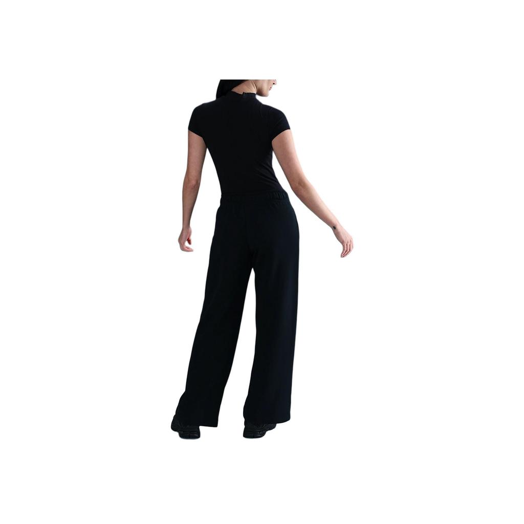 Nike Fashion Loose Straight Comfortable Knit Sports Pants Women bottoms Black HJ0870-010
