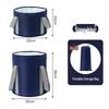 Portable Insulated Foldable Foot Bath Bucket - Travel-Friendly and Deep for Household Use