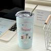 Original~ High-Value Thermos Cup Women'S Water Cup Large Capacity 304 Stainless Steel Coffee Cup Free Cup, Cup