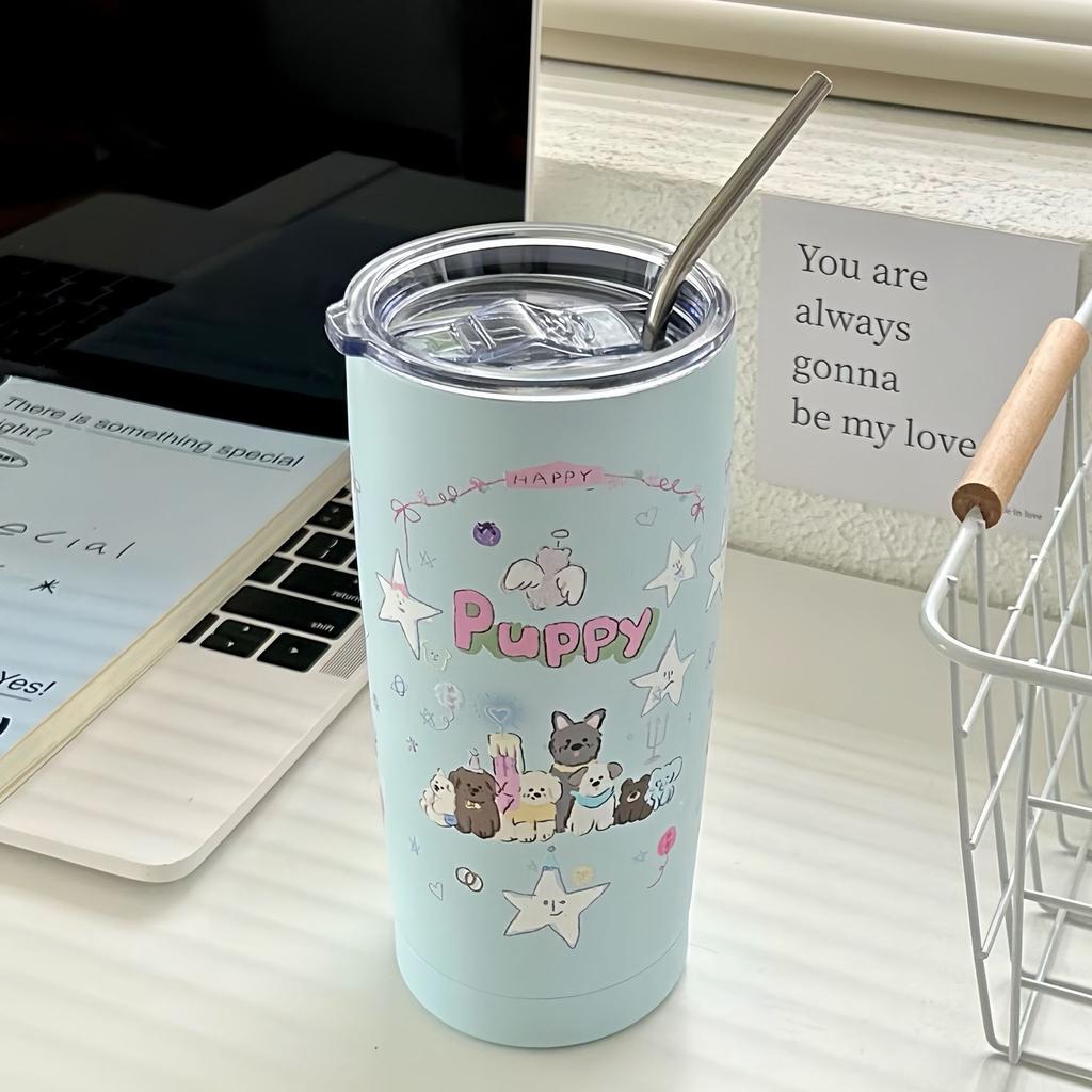 Original~ High-Value Thermos Cup Women'S Water Cup Large Capacity 304 Stainless Steel Coffee Cup Free Cup, Cup