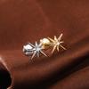 1PC Titanium Gold Color CZ Tragus Piercing Internally Threaded Ear Cartilage Flat Back Earrings Hidden Helix Stud Jewelry 16G