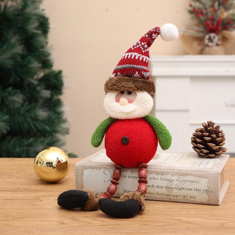 Knitted Christmas Ornaments: Luminous Snowman & Reindeer Hat Dolls
