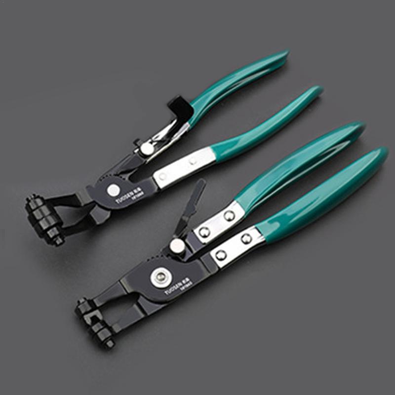 Car Hose Clamp Pliers Remover Tool Long Reach Auto Hose Clamp Puller Elbow/straight Pipe Clamp for Car Exhaust Pipe C Clamp