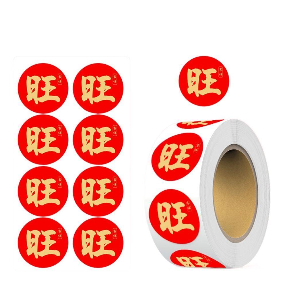 Gift Packaging DIY Seal Roll New Year's Sticker Good Luck Adhesive Label Sticker  Party Favors