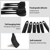 6 Pieces Silicone Spatula Set, Rubber Spatulas Silicone Heat Resistant Spatula Set for Kitchen Use, Food Grade Rubber Spatula with Ergonomic Grip,