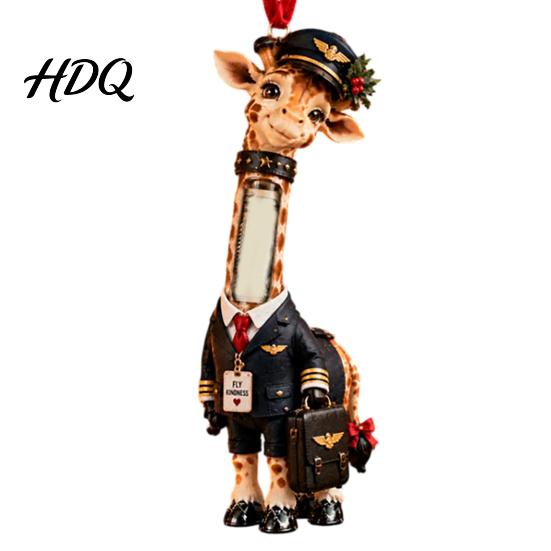 Gift Gadgets for Friends Colleagues Giraffe Christmas Money Holder Ornament Acrylic Cash Clip Hanging Decor Ornaments Tree Bag Car Cute Career
