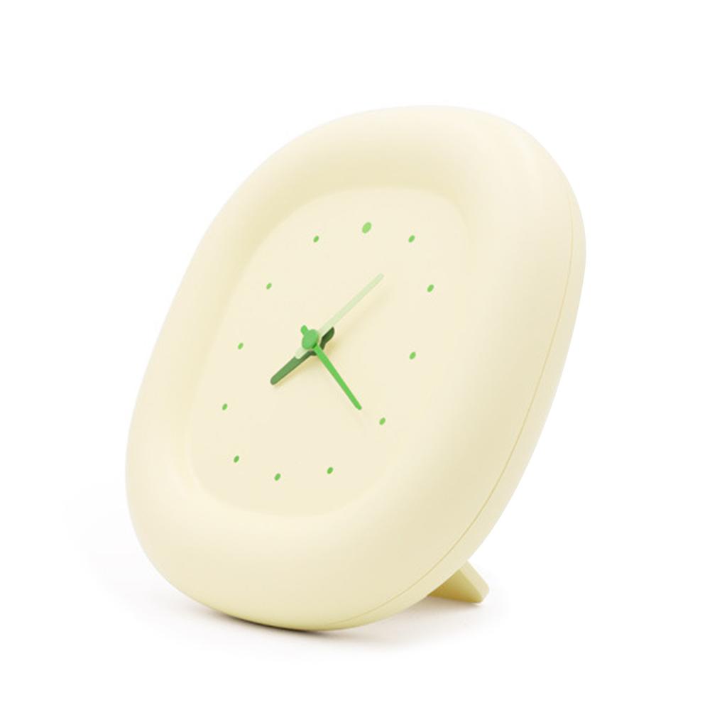 Bubble Desk Clock Quiet Movements Creamy Yellow Creative Wall Clock for Home Office Study Room Decoration Accessories