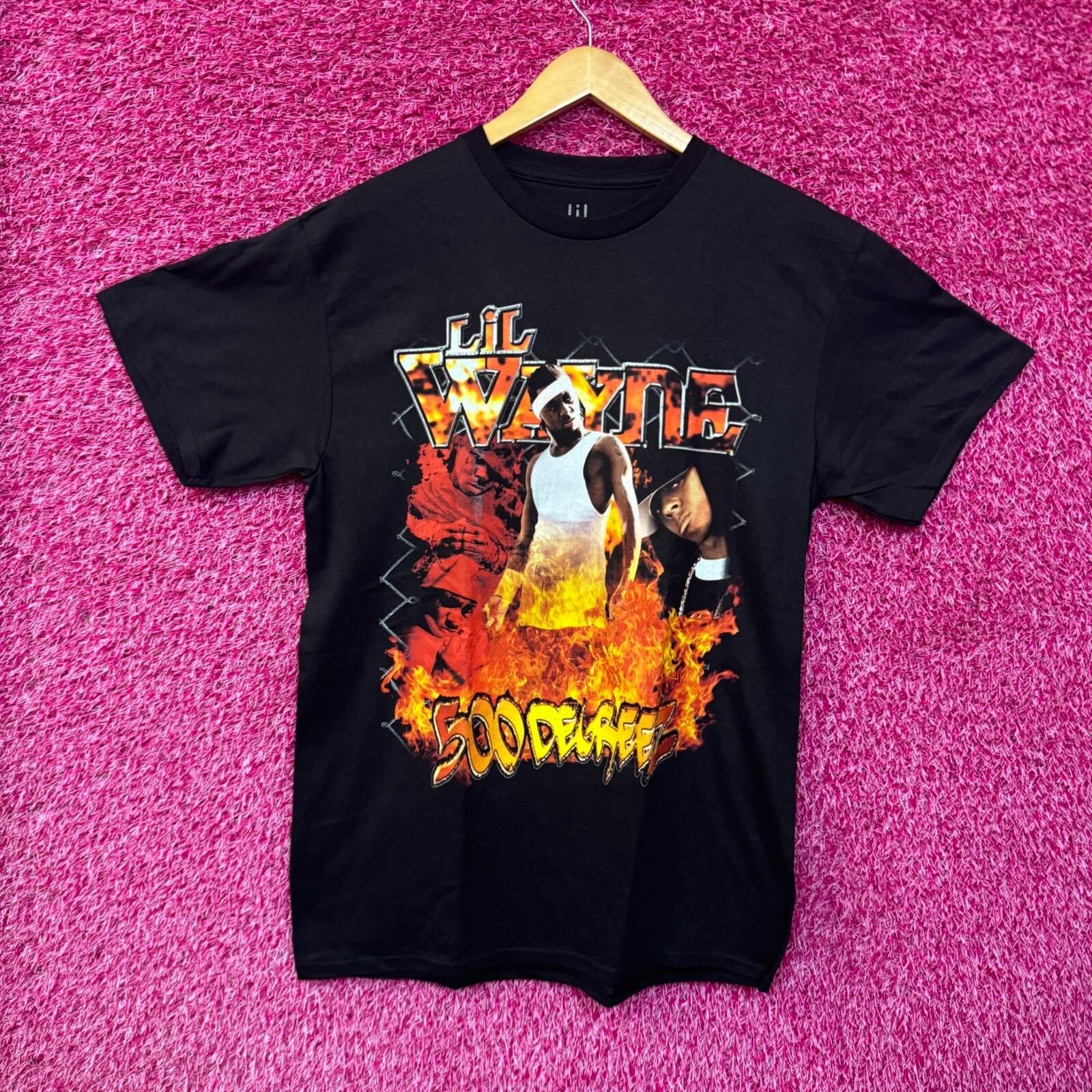

Lil Wayne 500 Degreez Album Art Money Records Rap Tee M XL
