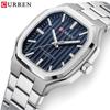 Curren Men's Fashion Steel Band Quartz Business Watch - Model 8458