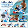 Inflatable Airplane Pool Float Swim Ring for Kids and Adults Durable PVC Construction with Comfortable Seating and Easy Inflation for Water Fun