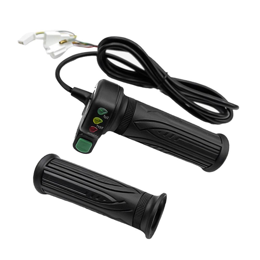 Plastic Twist Throttle Control 3 LED Battery Lights E-Bike Speed Throttle E-Bike Speed Control