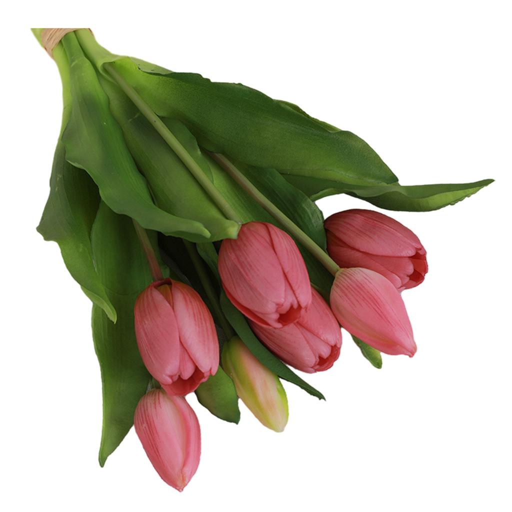 Fake Tulip Bouquet Easy to Maintain and Wipe Clean for Long Lasting Beauty