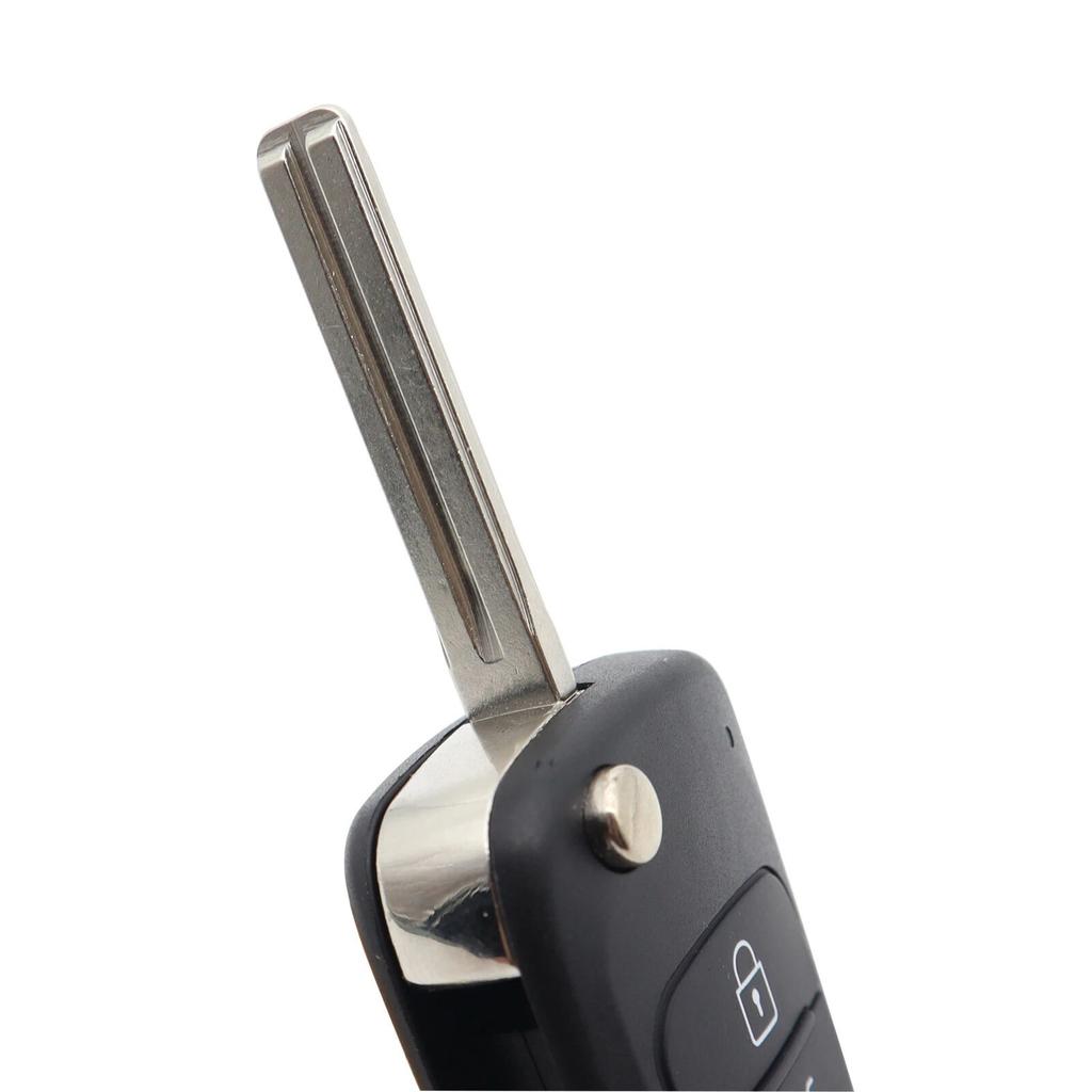 3 Button Flip Key Shell for Hyundai i10 i20 i30 ix20 ix35 Elantra Veloster Tucson and Kia Rio Ceed Picanto Sportage Sorento No Electronics