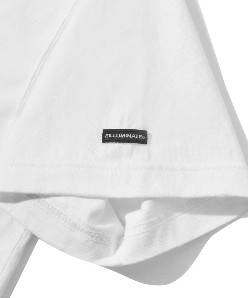 FILLUMINATE Two-Tone Arch Logo T-Shirt - White