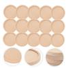 100pcs/lot 25-40mm Round Wood Pendant Trays Circle Wood Panels for Painting Round Canvas Boards, Unfinished Wooden Trays